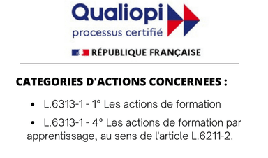 Certification Qualiopi — processus certifié, République Française